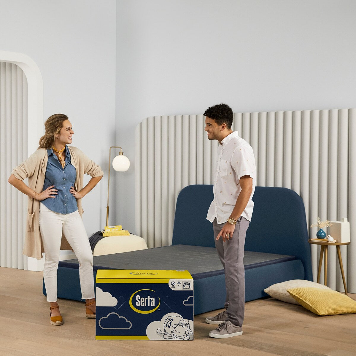 Materasso Serta Perfect Sleeper Nestled Night 10 in una scatola