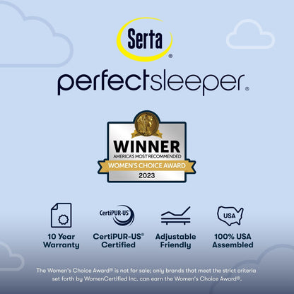 Set di materassi Serta Perfect Sleeper Nurture Night 14.5 Plush Pillow Top