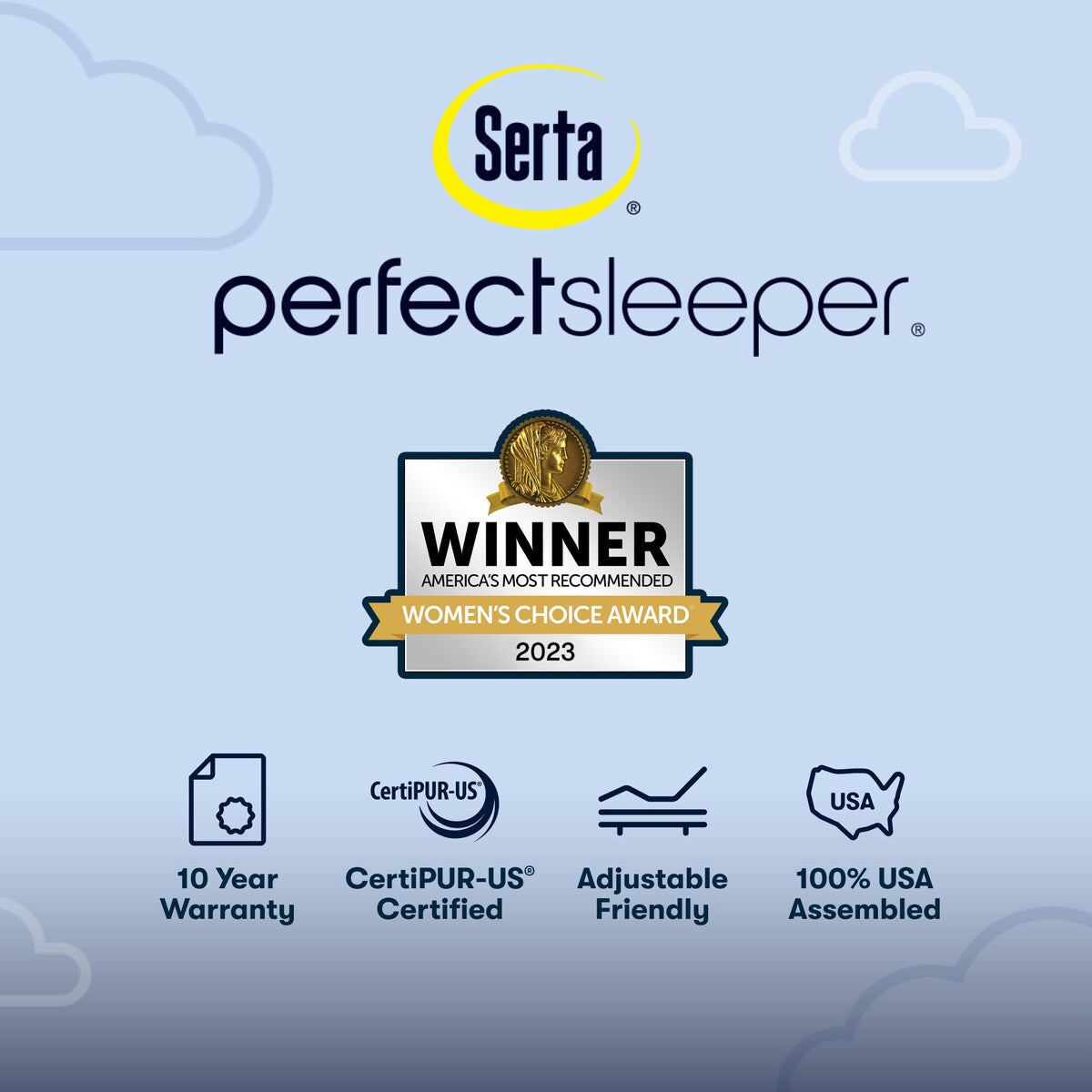 Set di materassi Serta Perfect Sleeper Oasis Sleep 14.5 Medium Pillow Top