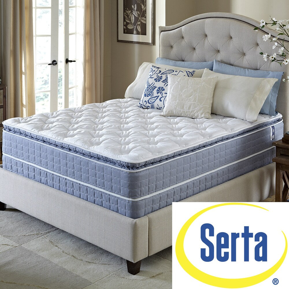 Set di materasso e base per letto matrimoniale Serta Revival Pillow Top Split