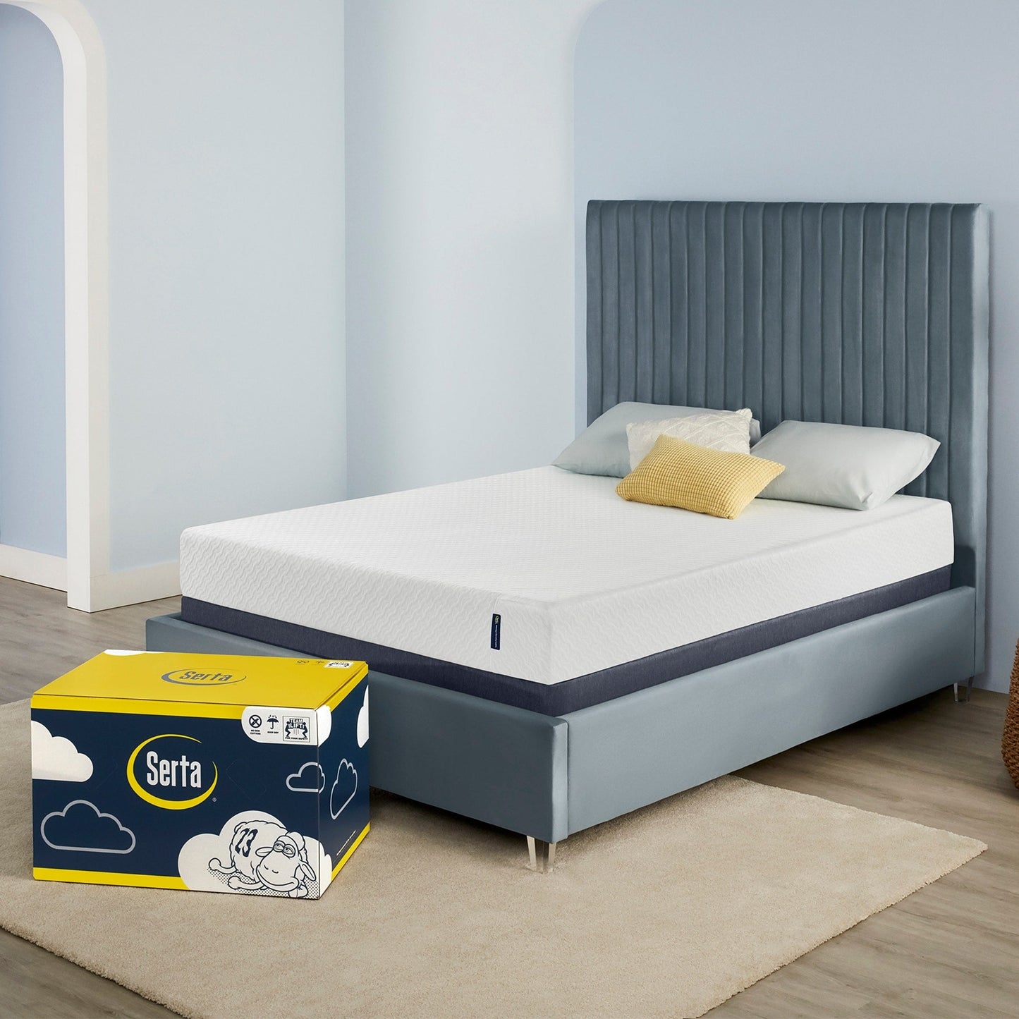 Materasso in memory foam Serta Sheer Slumber 8 a media rigidità in scatola