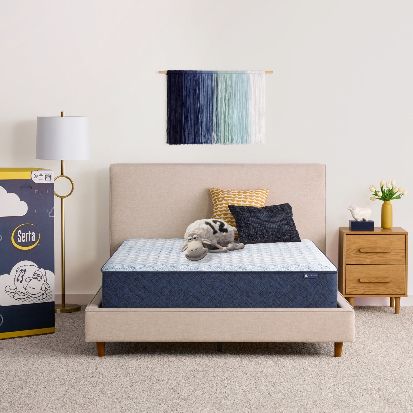 Materasso Serta Sleep to Go 12 Memory Foam Firm in una scatola