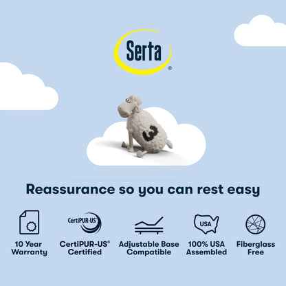 Materasso Serta Sleep to Go 12 Memory Foam Firm in una scatola