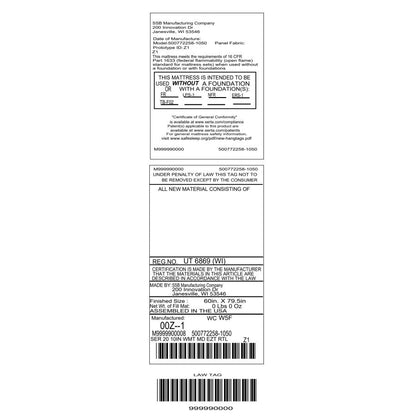 Materasso in memory foam Serta SleepToGo 10 Cooling Gel in scatola