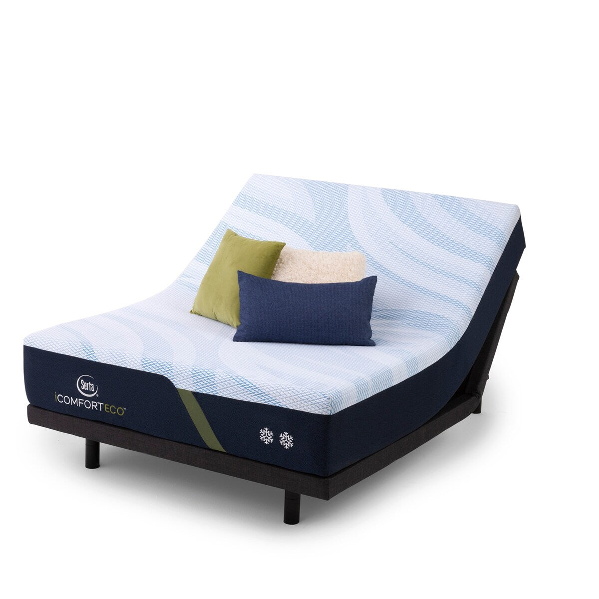 Set materasso rigido in memory foam Serta iComfortECO F15GL 13,25