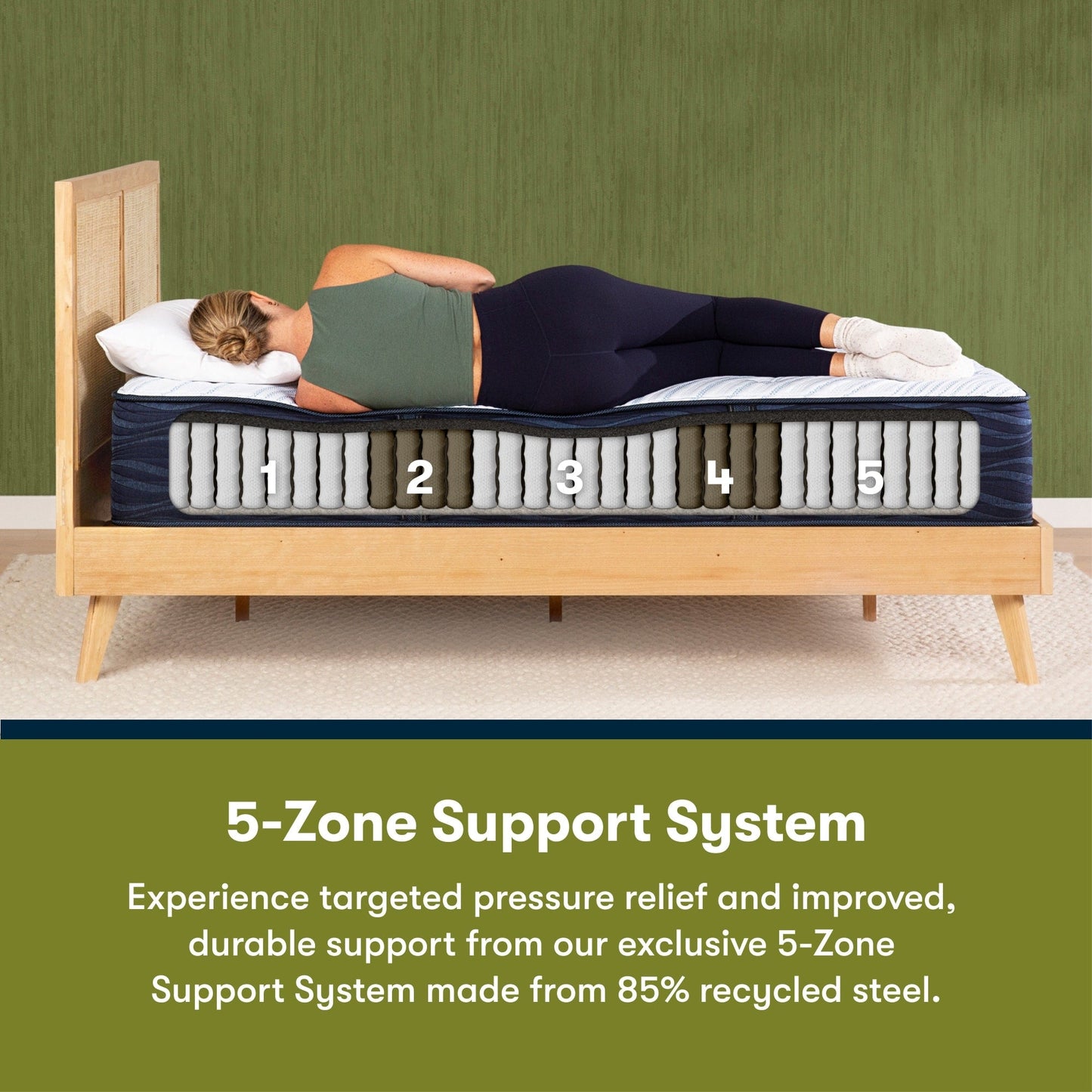 Set materasso ibrido extra rigido Serta iComfortECO Q10 11.25