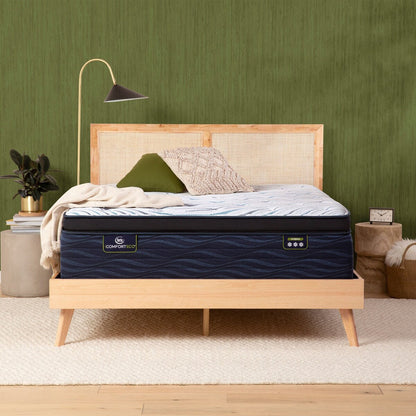Materasso ibrido Serta iComfortECO Q35LTX 16,75 con pillow top e base regolabile