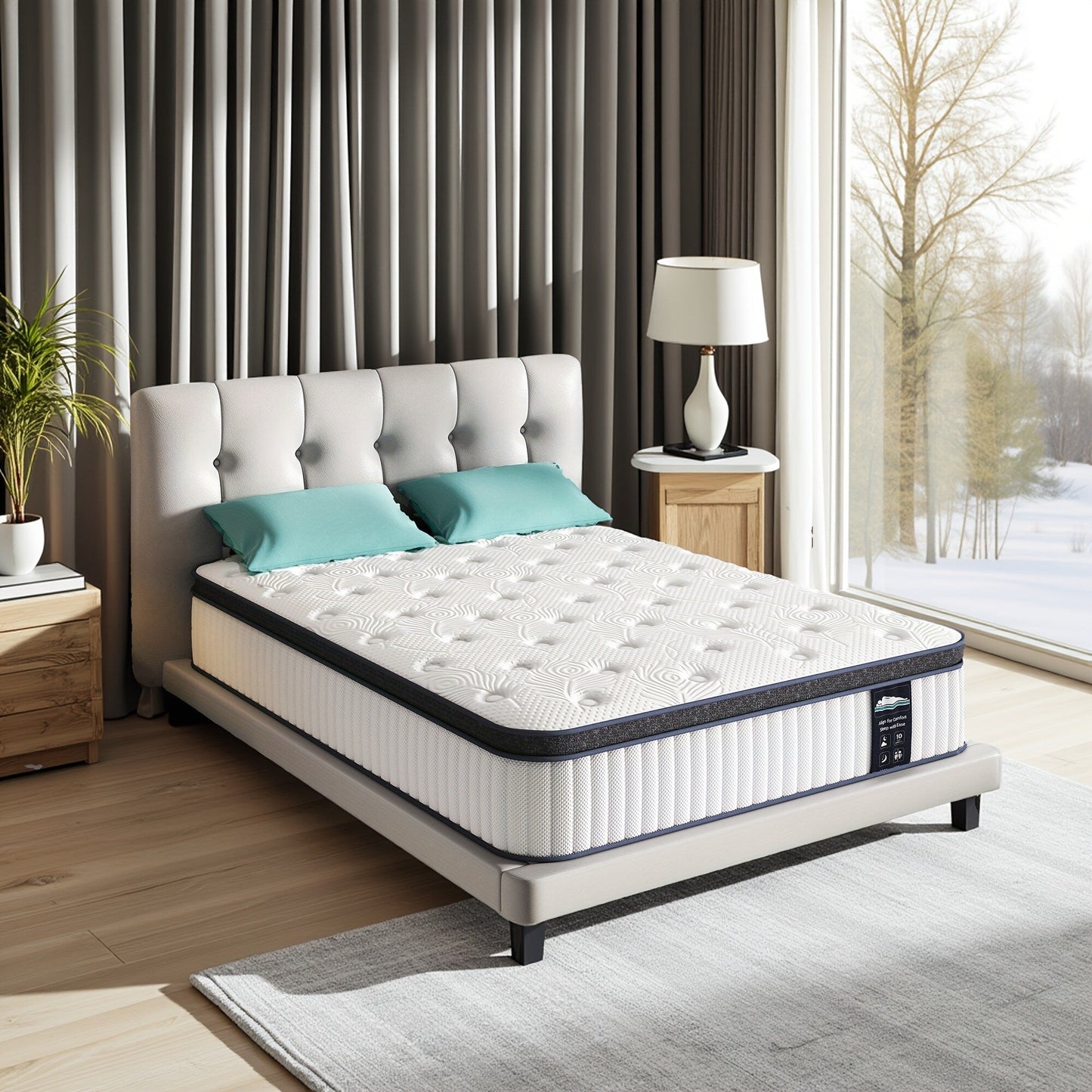 Materasso in memory foam ibrido di lusso Serweet da 8 pollici, per cameretta dei bambini, letto per bambini