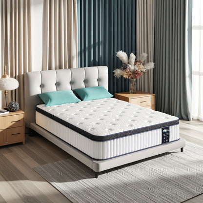 Materasso in memory foam ibrido di lusso Serweet da 8 pollici, per cameretta dei bambini, letto per bambini