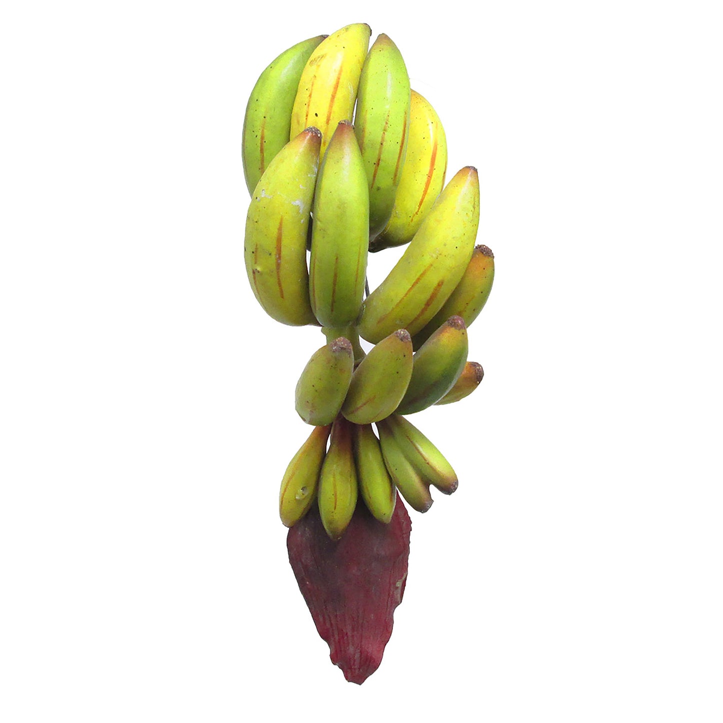 Set di 2 pezzi decorativi di frutta artificiale a forma di banana, 11 pollici - 11 L x 4 W x 4,5 DP