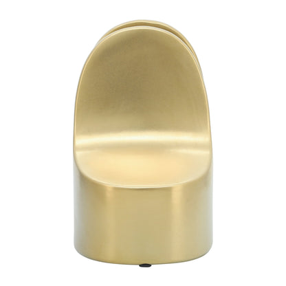 Sagebrook Home Modern Glam Set di 2 fermalibri in ceramica Set fermalibri in oro semplice e contemporaneo - 4 x 3 x 6