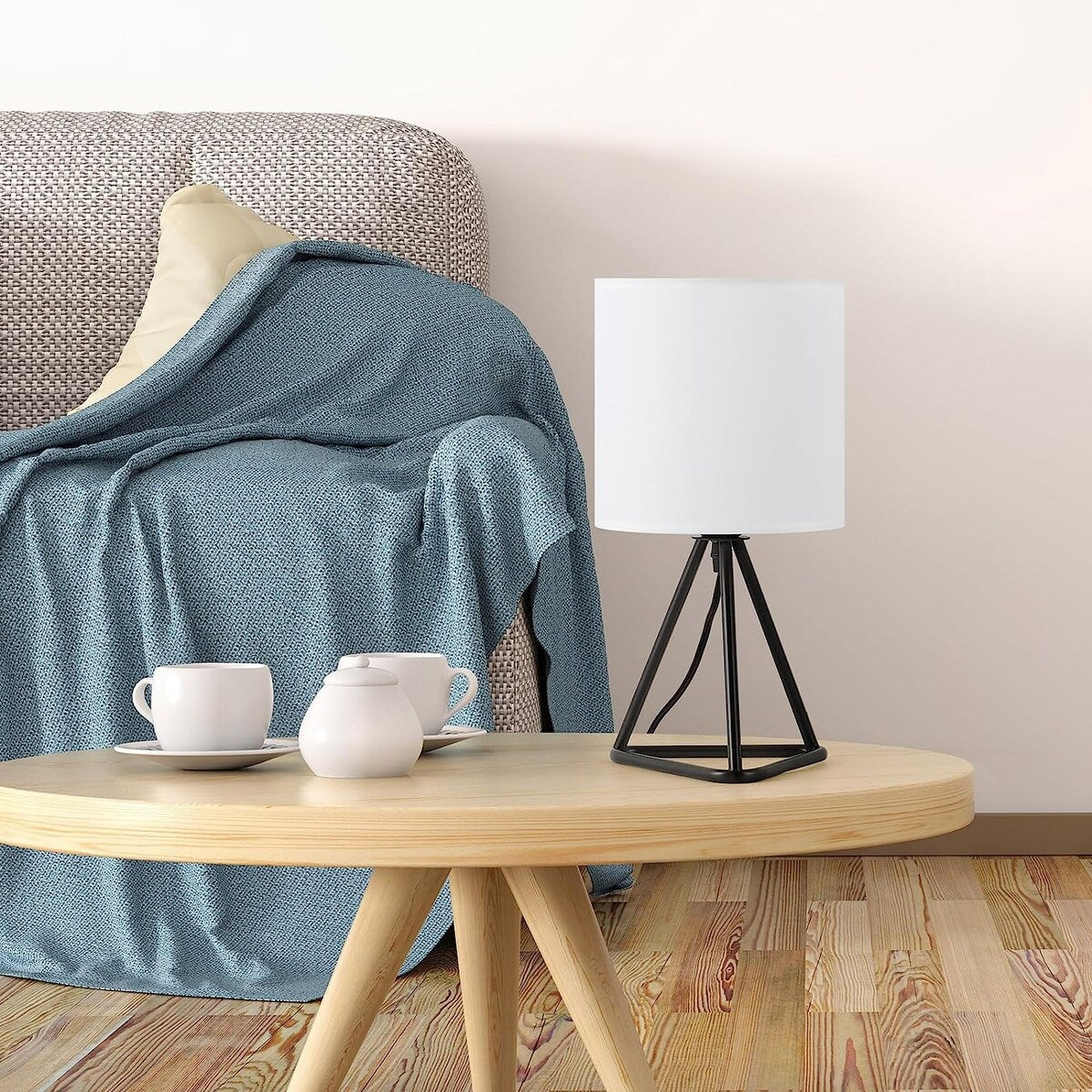 Set di 2 graziose lampade da comodino moderne per soggiorno e camera da letto