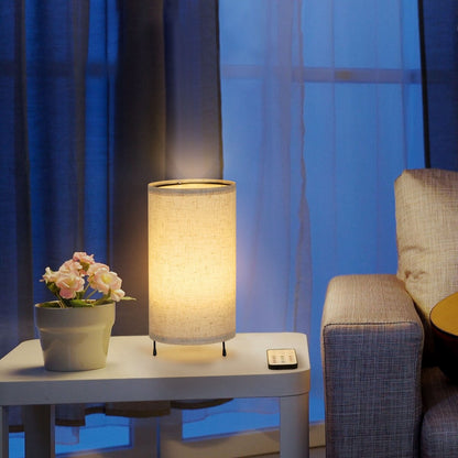 Set di 2 piccole lampade da tavolo con luce notturna e telecomando