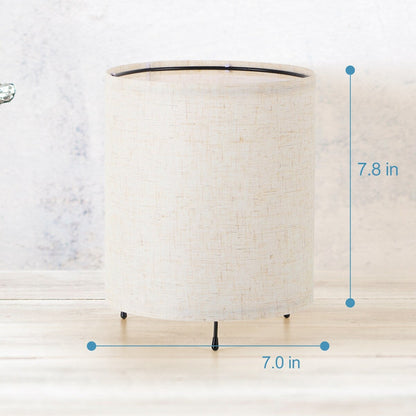 Set di 2 piccole lampade da tavolo con luce notturna e telecomando