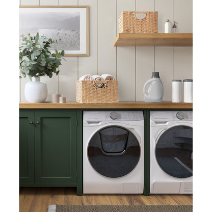 Cesto portaoggetti pieghevole a cubo intrecciato a mano Seville Classics (confezione da 2)