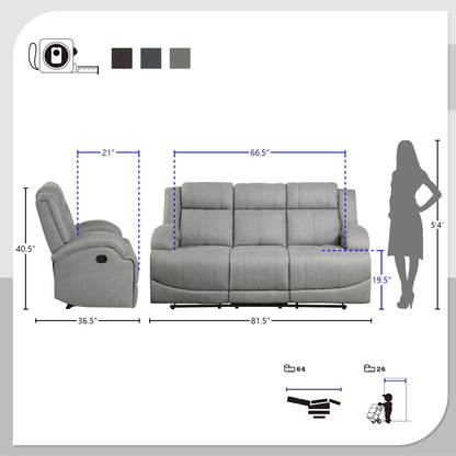 Divano reclinabile manuale Sherwood