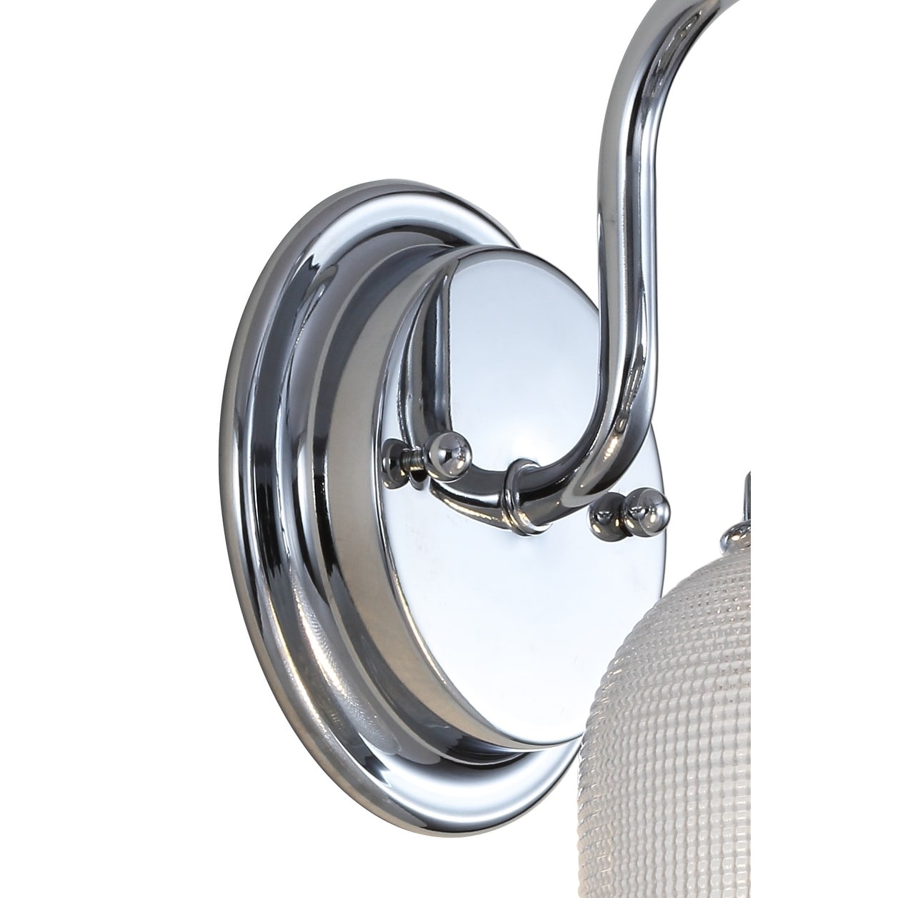 Lampada da toeletta a LED Shirley in metallo/vetro, di JONATHAN Y