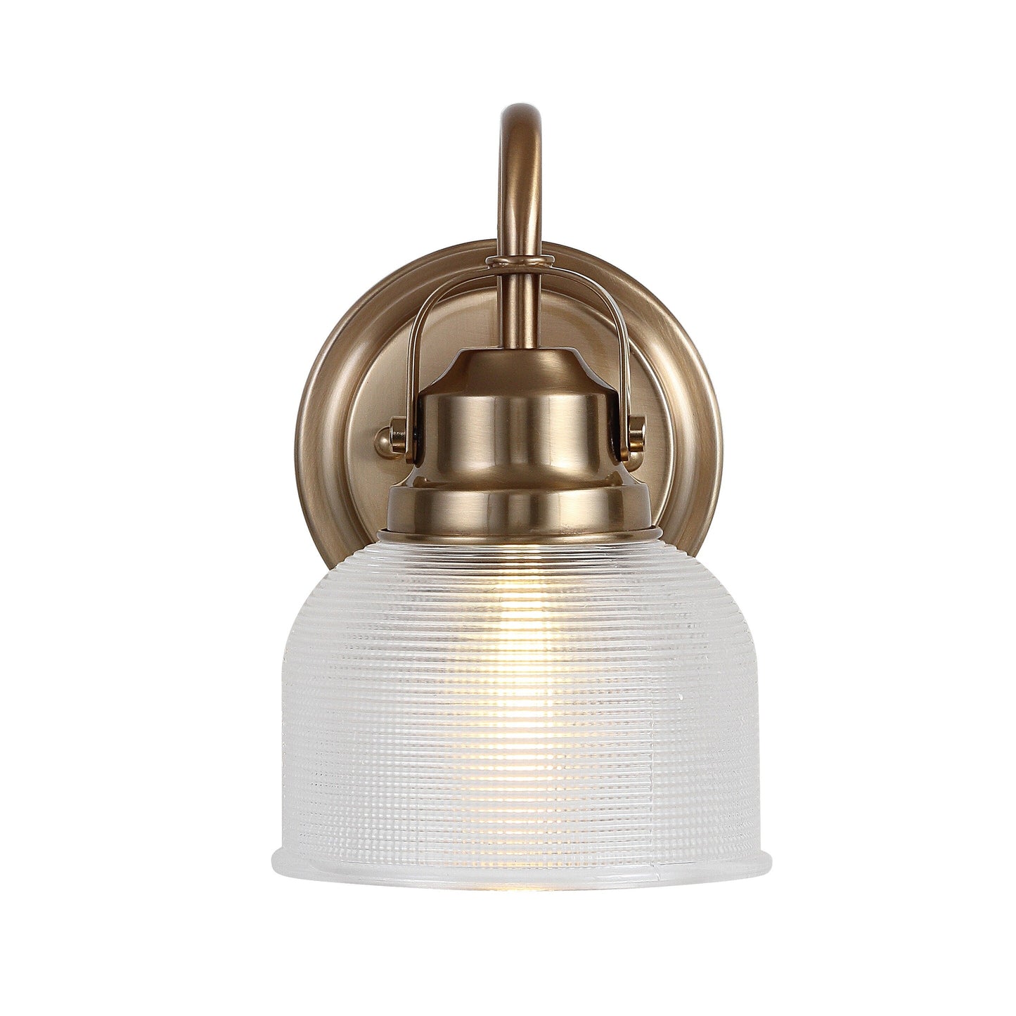 Lampada da toeletta a LED Shirley in metallo/vetro, di JONATHAN Y