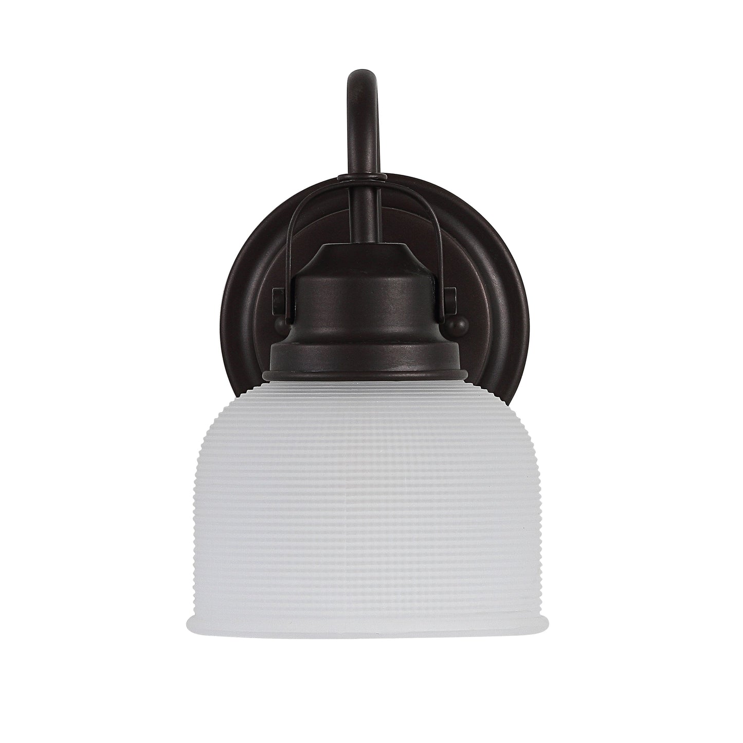 Lampada da toeletta a LED Shirley in metallo/vetro, di JONATHAN Y