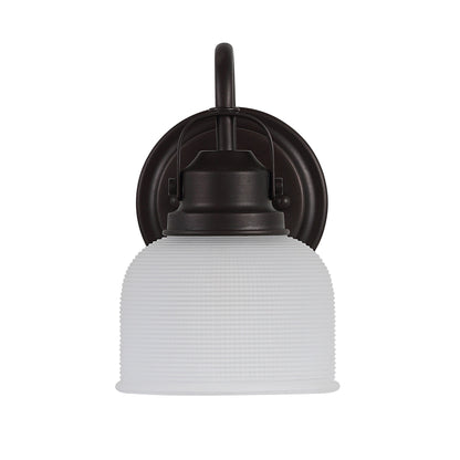 Lampada da toeletta a LED Shirley in metallo/vetro, di JONATHAN Y