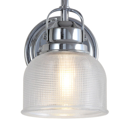 Lampada da toeletta a LED Shirley in metallo/vetro, di JONATHAN Y