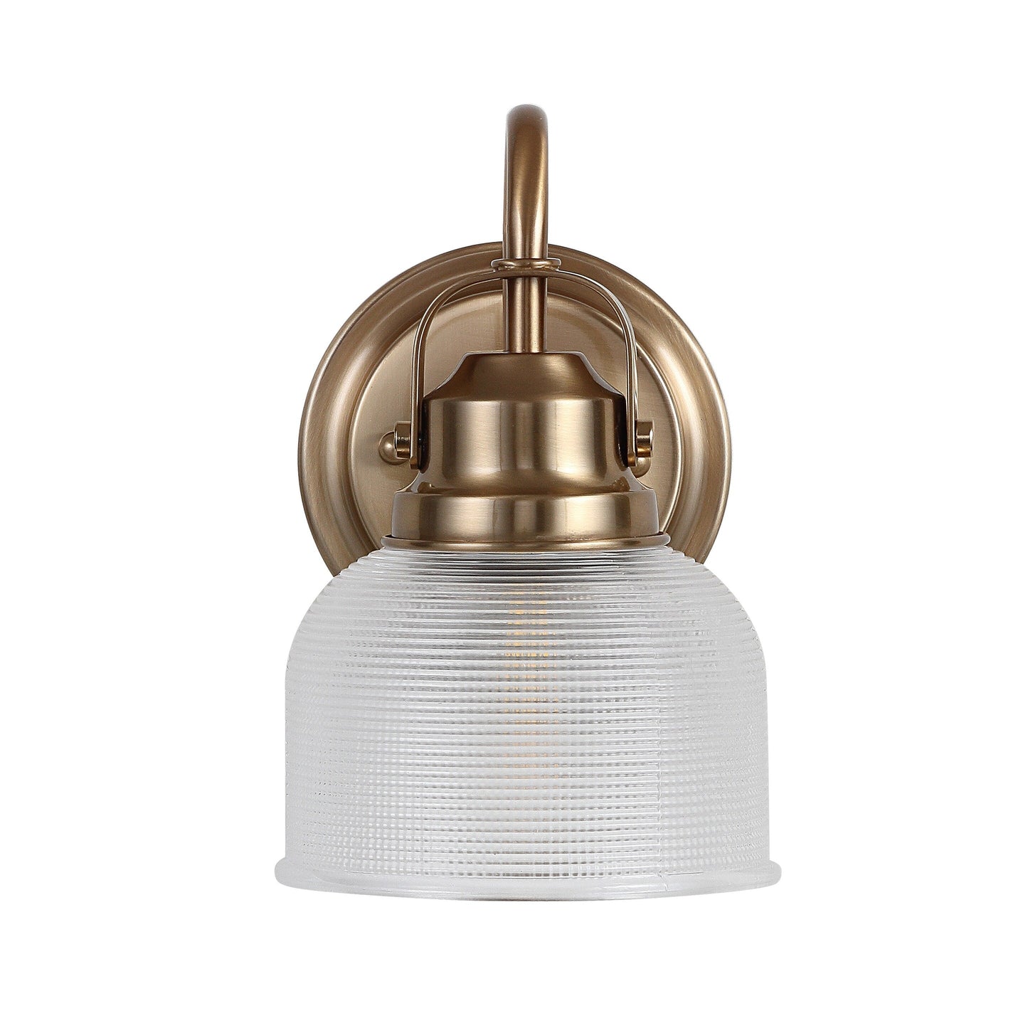 Lampada da toeletta a LED Shirley in metallo/vetro, di JONATHAN Y