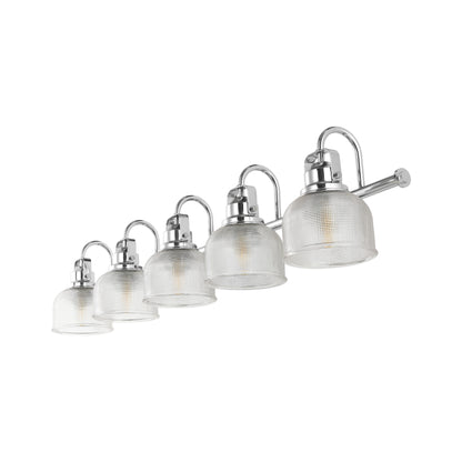 Lampada da toeletta a LED Shirley in metallo/vetro, di JONATHAN Y