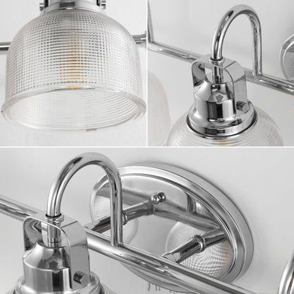 Lampada da toeletta a LED Shirley in metallo/vetro, di JONATHAN Y