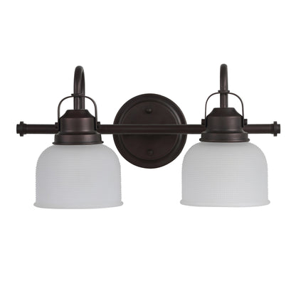 Lampada da toeletta a LED Shirley in metallo/vetro, di JONATHAN Y