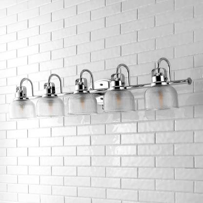 Lampada da toeletta a LED Shirley in metallo/vetro, di JONATHAN Y