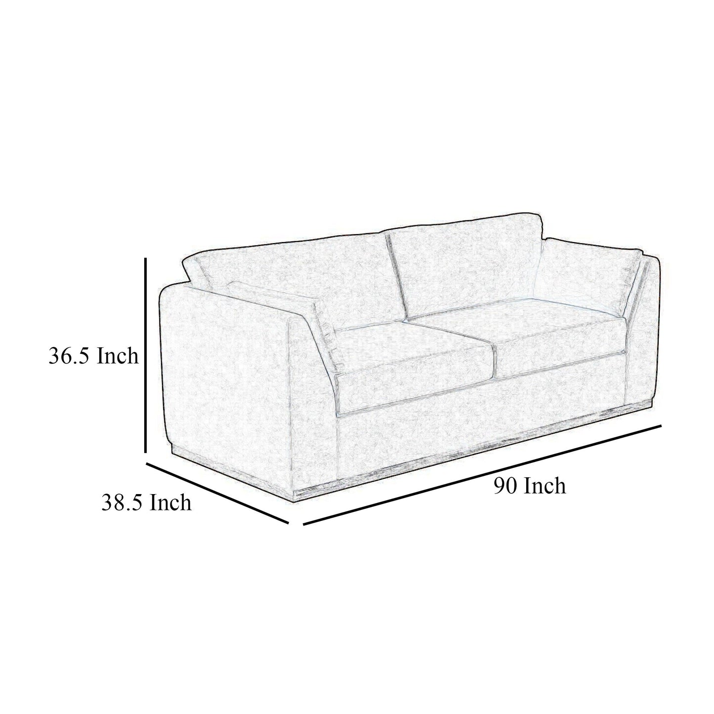 Divano Sian, 2 copriletti decorativi, schienale con cuscino rimovibile, similpelle avorio