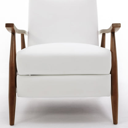 Poltrona reclinabile imbottita in legno con schienale reclinabile Sienna di Greyson Living