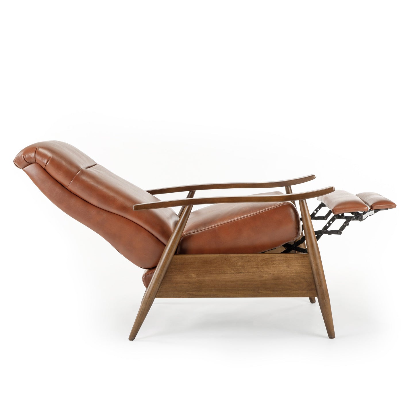 Poltrona reclinabile imbottita in legno con schienale reclinabile Sienna di Greyson Living