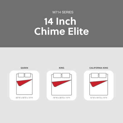 Materasso in memory foam Chime Elite Signature Design by Ashley da 14 pollici in una scatola