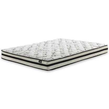 Pacchetto materasso Signature Design by Ashley Chime Innerspring da 8 pollici, nero/bianco, 2 pezzi