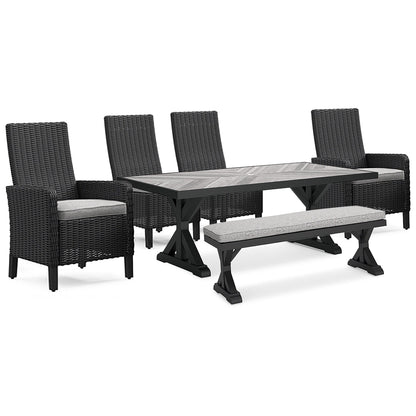 Pacchetto di sedute da esterno Signature Design by Ashley Beachcroft marrone/beige da 6 pezzi