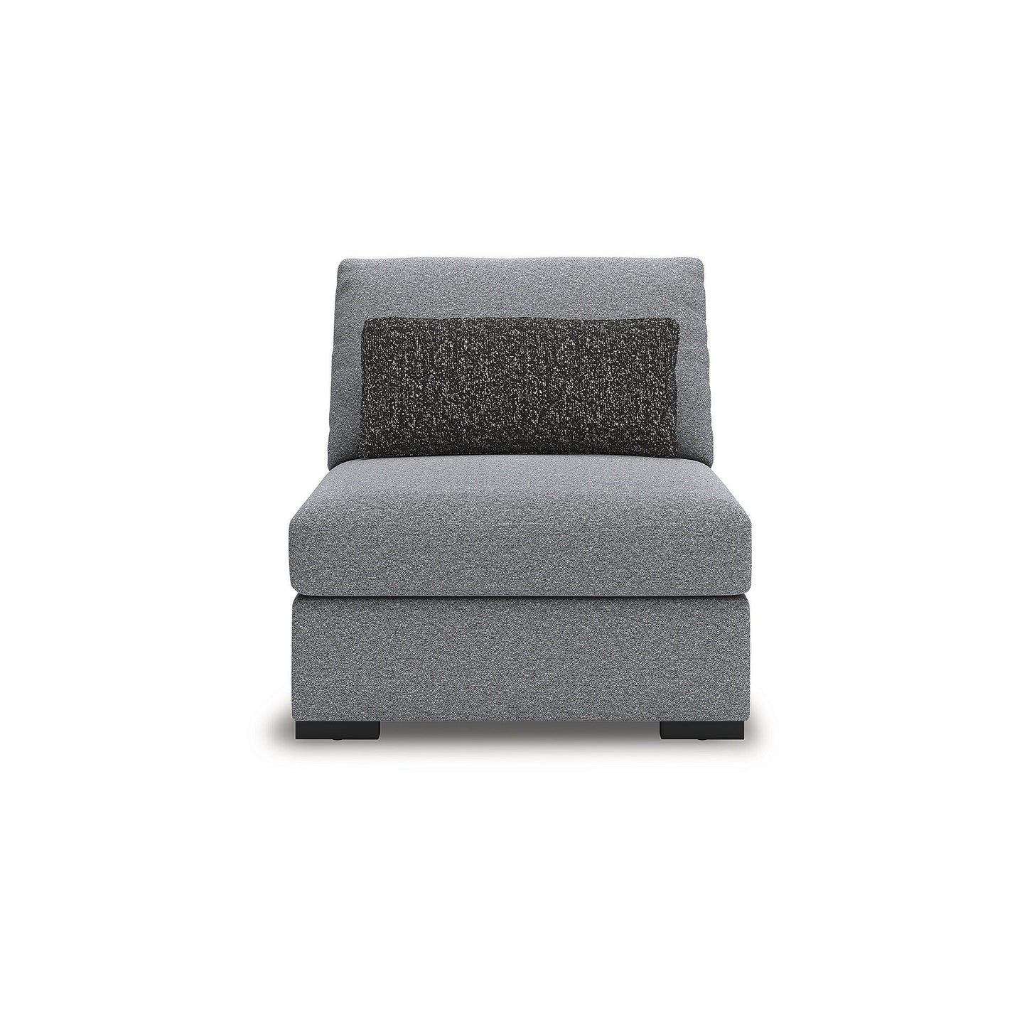 Divano componibile Signature Design by Ashley Bealton grigio a 3 pezzi - 140 L x 44 P x 41 A