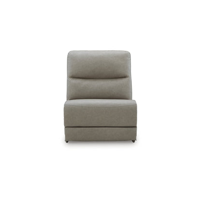 Divano componibile reclinabile elettrico Signature Design by Ashley Brannigan grigio, 3 pezzi - 112 L x 41 P x 42 A