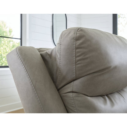 Divano componibile reclinabile elettrico Signature Design by Ashley Brannigan grigio, 3 pezzi - 112 L x 41 P x 42 A