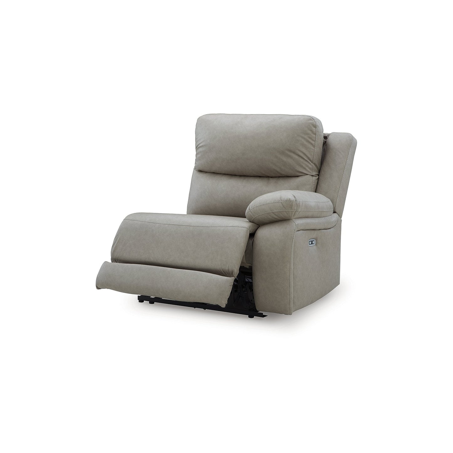 Divano componibile reclinabile elettrico Signature Design by Ashley Brannigan grigio, 3 pezzi - 112 L x 41 P x 42 A