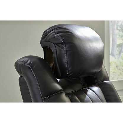 Divano reclinabile Signature Design by Ashley Caveman Den Midnight Power - 86 L x 42 P x 42 A