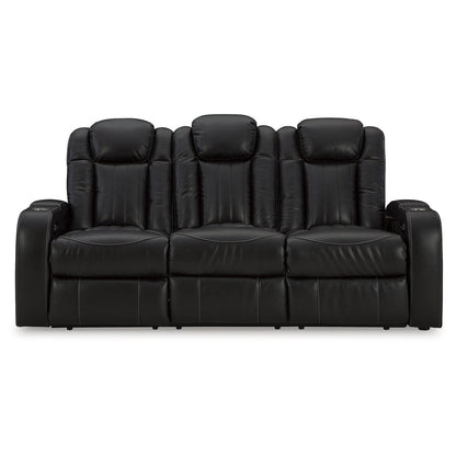 Divano reclinabile Signature Design by Ashley Caveman Den Midnight Power - 86 L x 42 P x 42 A