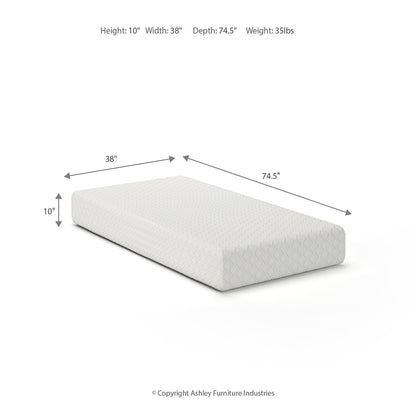 Materasso in memory foam Signature Design by Ashley Chime da 10 pollici