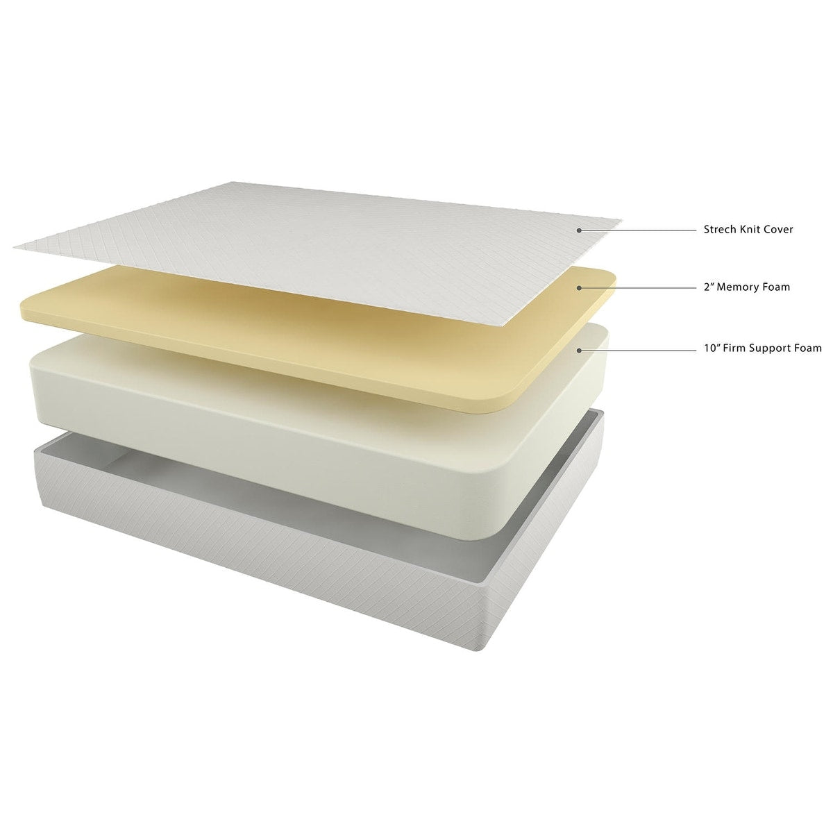 Materasso in memory foam Signature Design by Ashley Chime da 12 pollici