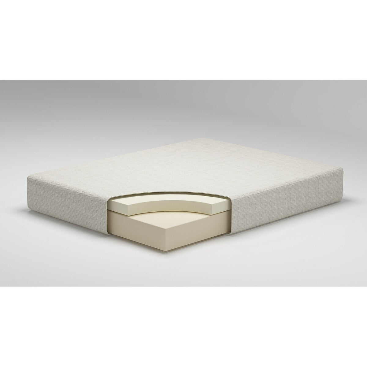 Pacchetto materasso king size Signature Design by Ashley Chime da 8 pollici in memory foam nero/bianco, 2 pezzi