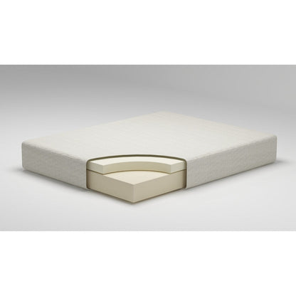 Pacchetto materasso king size Signature Design by Ashley Chime da 8 pollici in memory foam nero/bianco, 2 pezzi