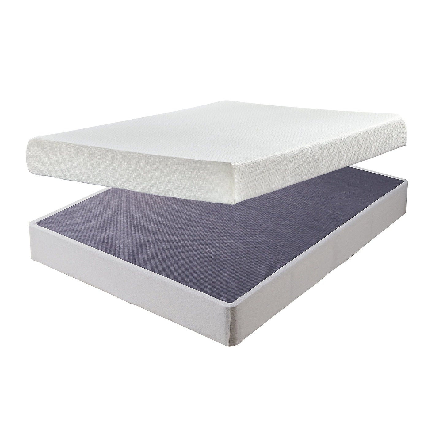 Pacchetto materasso king size Signature Design by Ashley Chime da 8 pollici in memory foam bianco, 2 pezzi