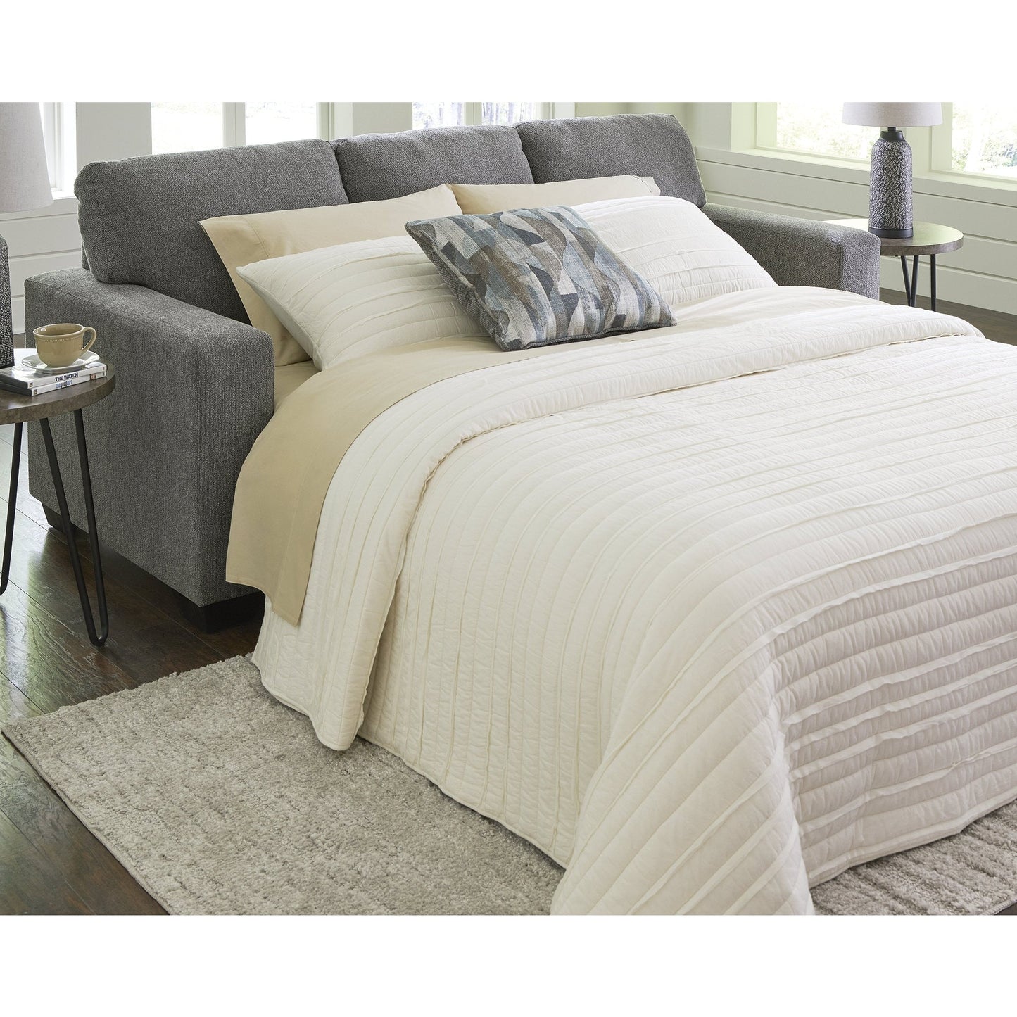 Divano letto matrimoniale Signature Design by Ashley Deltona Graphite - 85L x 38P x 37A