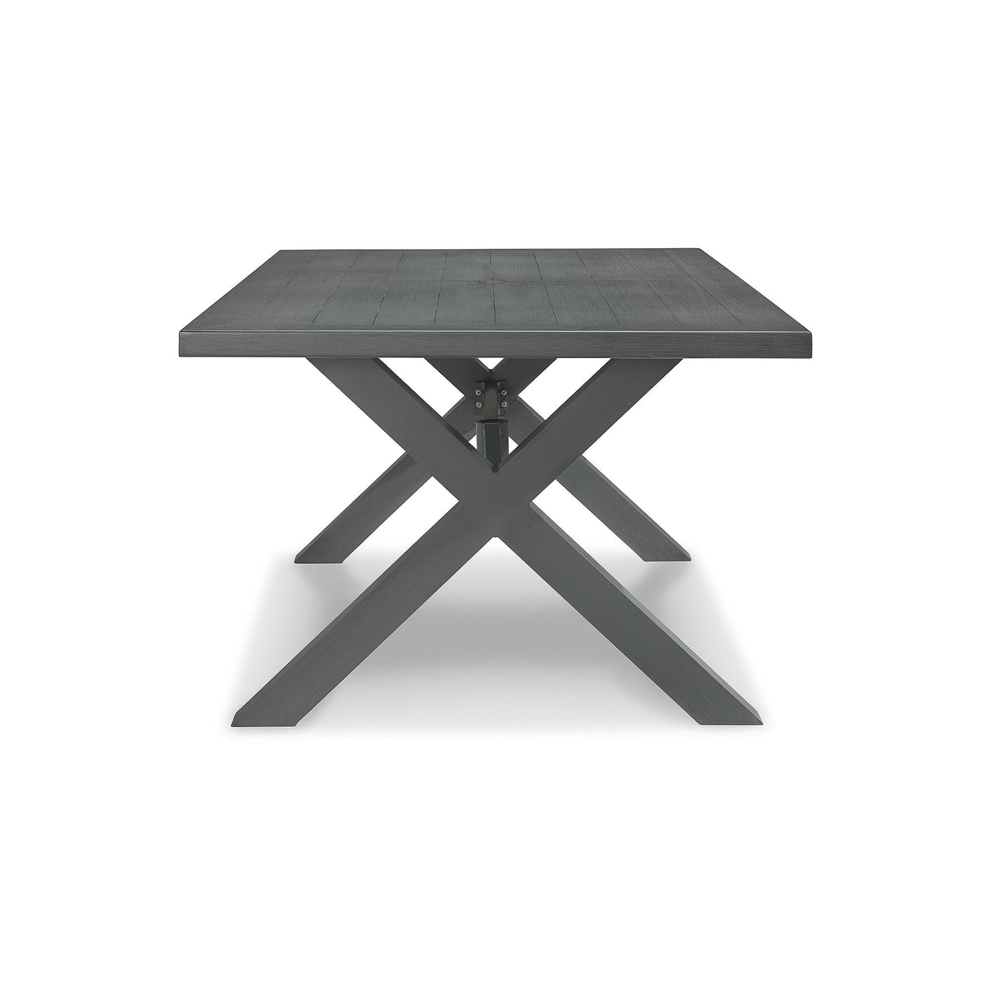 Pacchetto da pranzo per esterni Signature Design by Ashley Elite Park Gray da 7 pezzi - 80L x 42P x 29A