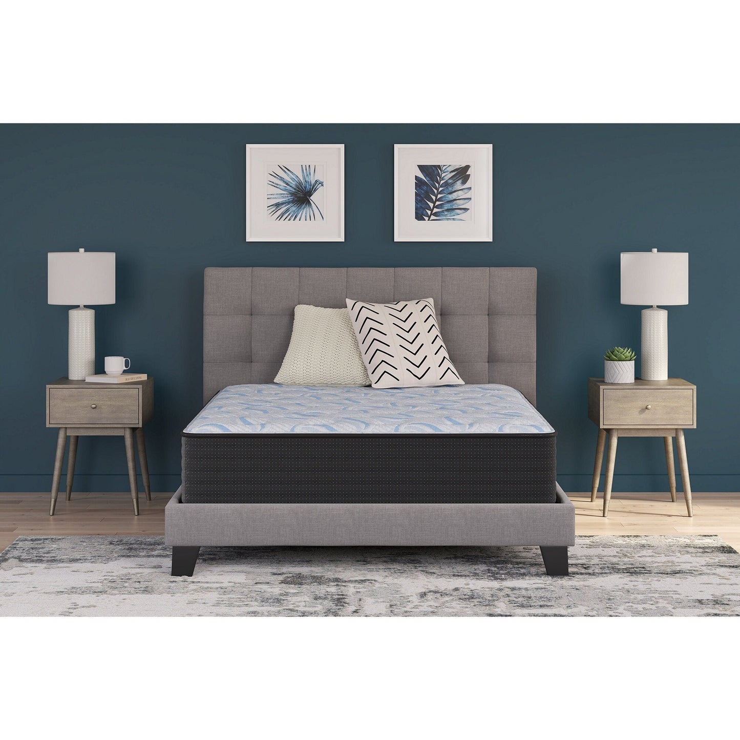 Materasso matrimoniale Signature Design by Ashley Elite Springs grigio/blu